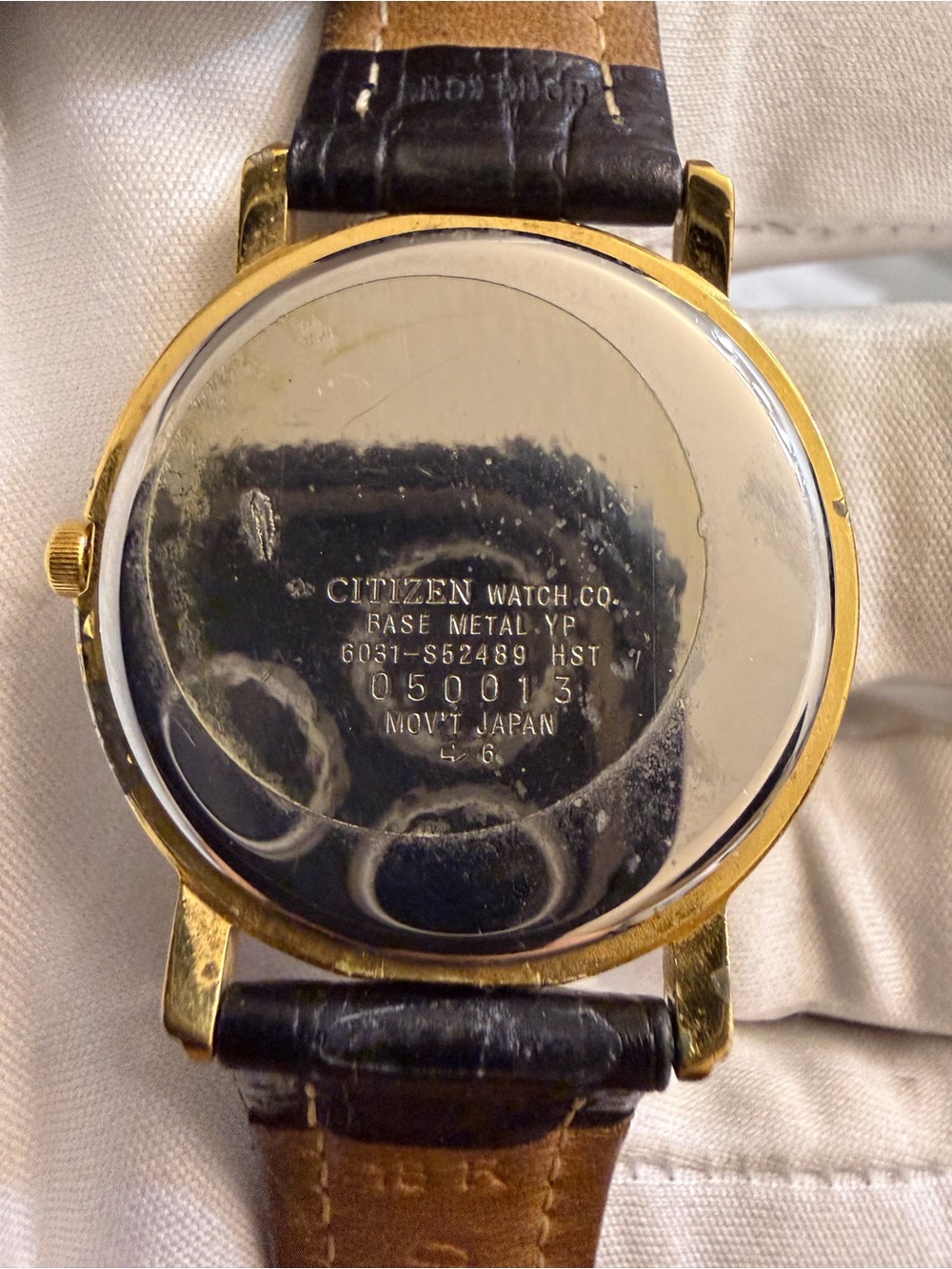 Vintage Citizen Quartz Watch 6031-S52489 May 1990 Roman Dial Working Dress -Read - Picture 10 of 12